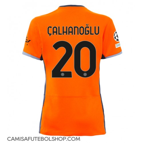 Camisa de time de futebol Inter Milan Hakan Calhanoglu #20 Replicas 3º Equipamento Feminina 2023-24 Manga Curta